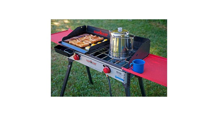 Plita din otel tip plancha 35 x 40 cm pentru arzatoarele Camp Chef CC-SG30