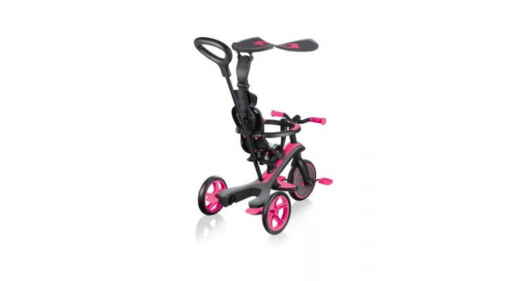 Tricicleta globber explorer 4 in 1 culoare roz