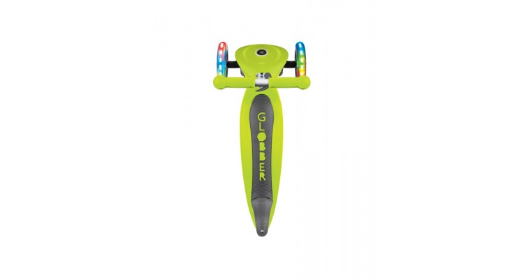Trotineta globber junior pliabila cu lumini culoare verde