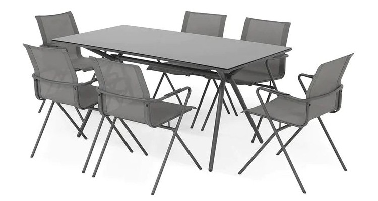 Set mobilier DRESDA terasa/gradina, 6 scaune si masa image1