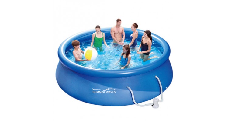Piscina Instant Family Summer Waves, cu inel gonflabil, 366 x 76cm (pompa filtrare inclusa) image8
