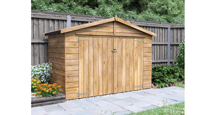Magazie pentru biciclete, din lemn, Ariane®, 2.4x1.2m, Dunster House