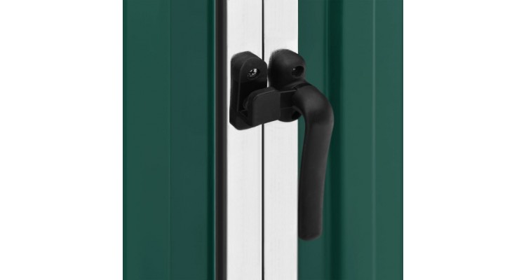 Sopron de gradina, verde, 195 x 198 x 159 cm, otel galvanizat