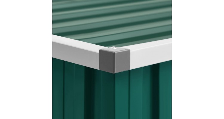 Sopron de gradina, verde, 195 x 198 x 159 cm, otel galvanizat