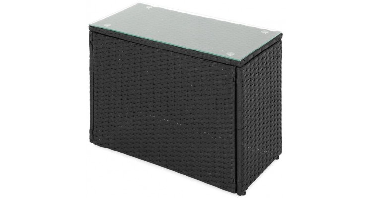 Set mobilier MARTI terasa/gradina, fotoliu brat stanga, fotoliu brat dreapta, 2 taburete si masuta