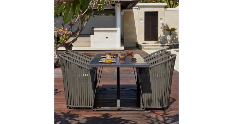 Set mobilier MILANO terasa/gradina, 6 fotolii si masa