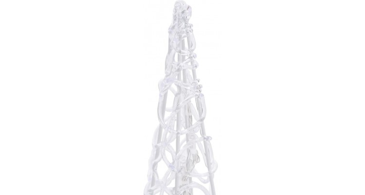 Poze Set conuri decorative cu LED-uri, alb cald, 60/90/120 cm, acril