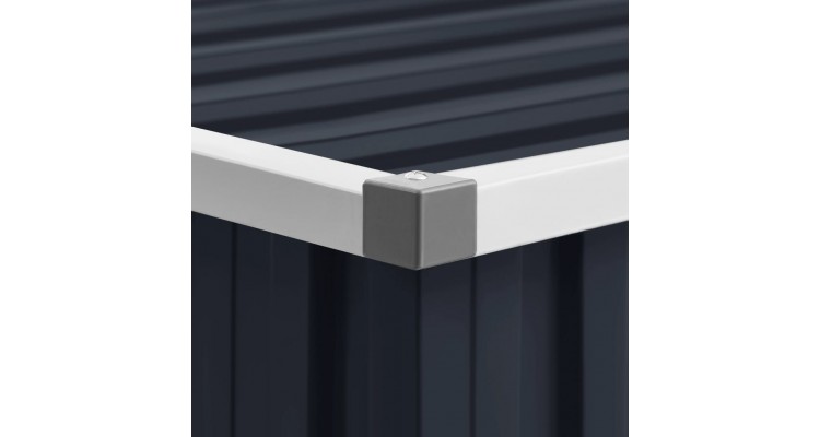 Sopron de gradina, antracit, 195 x 198 x 159 cm otel galvanizat