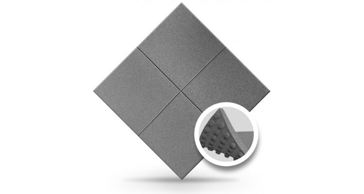 Pavele cauciuc cu crampoane 100x100x2,5cm