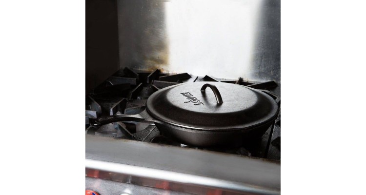 Tigaie adanca rotunda din fonta cu maner Lodge 33 cm L-12SK3