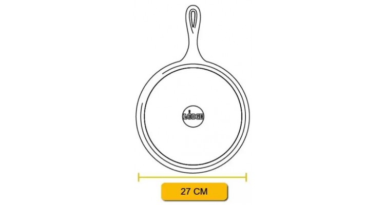Tigaie din fonta pentru clatite Lodge 26 cm L-9OG3