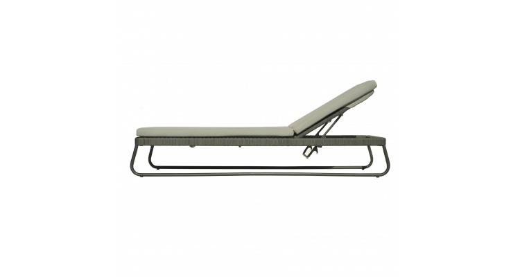 Set de sezlonguri metalice SkyLine MOMA, terasa si gradina, 2 sezlonguri si masuta