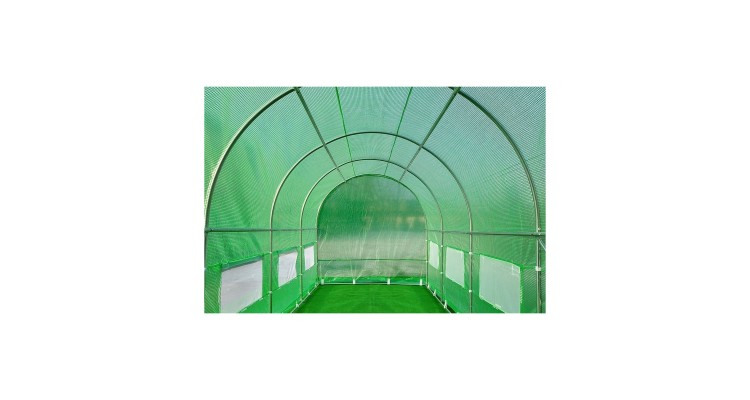 Sera pentru gradina cu schelet metalic 6 x 3 m,18MP