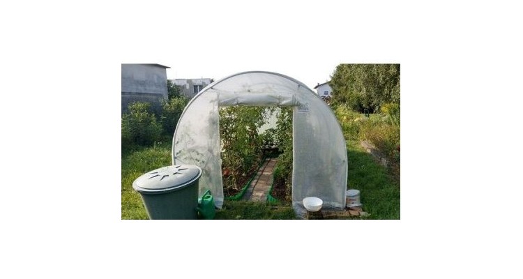 Solar gradina alb cu schelet metalic 6 x 3 m,18MP