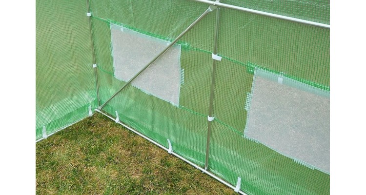 Sera pentru gradina cu schelet metalic 6 x 3 m,18MP