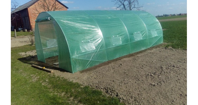 Sera pentru gradina cu schelet metalic 6 x 3 m,18MP