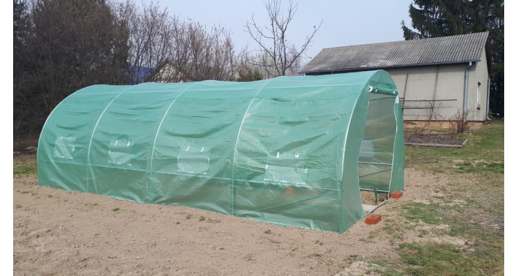 Sera pentru gradina cu schelet metalic 6 x 3 m,18MP