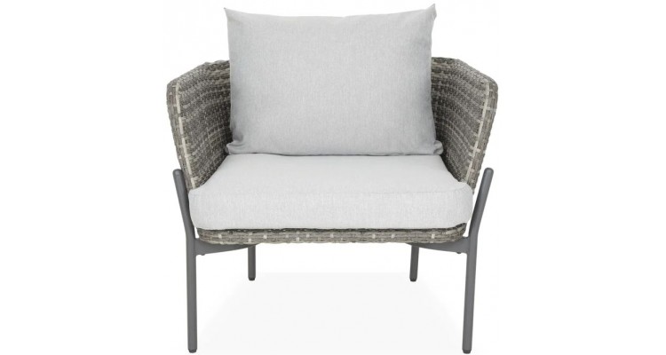 Set mobilier exterior, poliratan, 4 locuri, 2 fotolii, canapea si 2 masute LILLE