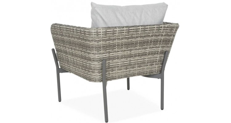 Set mobilier exterior, poliratan, 4 locuri, 2 fotolii, canapea si 2 masute LILLE