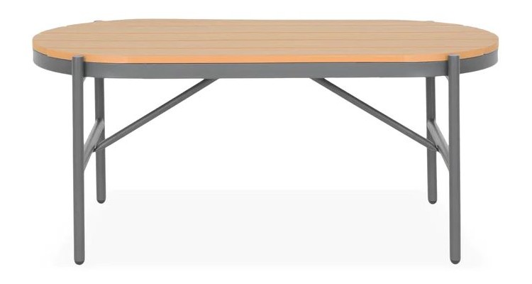 Set mobilier exterior, poliratan, 4 locuri, 2 fotolii, canapea si 2 masute LILLE