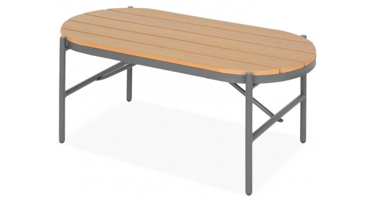 Set mobilier exterior, poliratan, 4 locuri, 2 fotolii, canapea si 2 masute LILLE