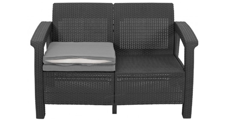 Set mobilier gradina, Corfu Fiesta, ratan sintetic, grafit