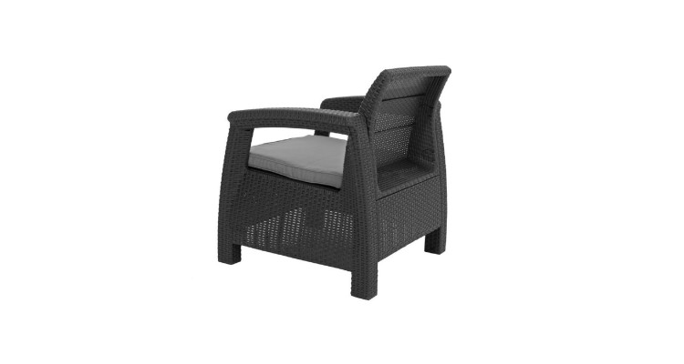 Set mobilier gradina, Corfu Fiesta, ratan sintetic, grafit