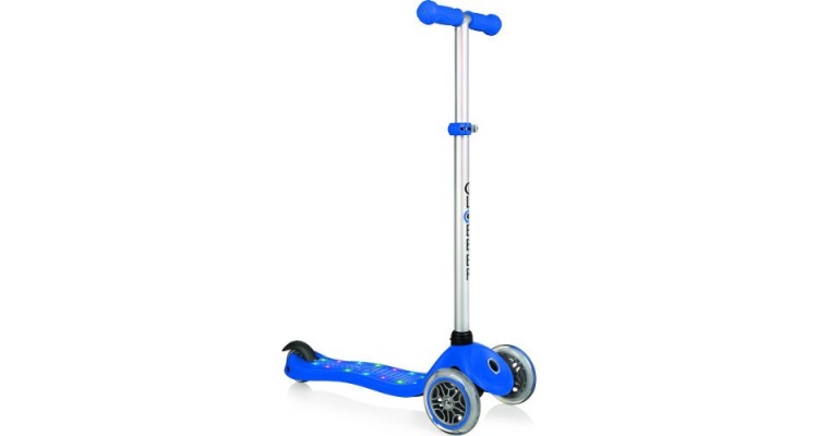 Trotineta Globber cu led-uri Primo Starlights albastra