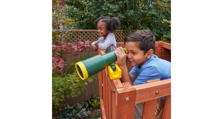 Complex De Joaca Din Lemn Odyssey Cu 3 Tobogane Si Leagane 2 In 1 Kidkraft
