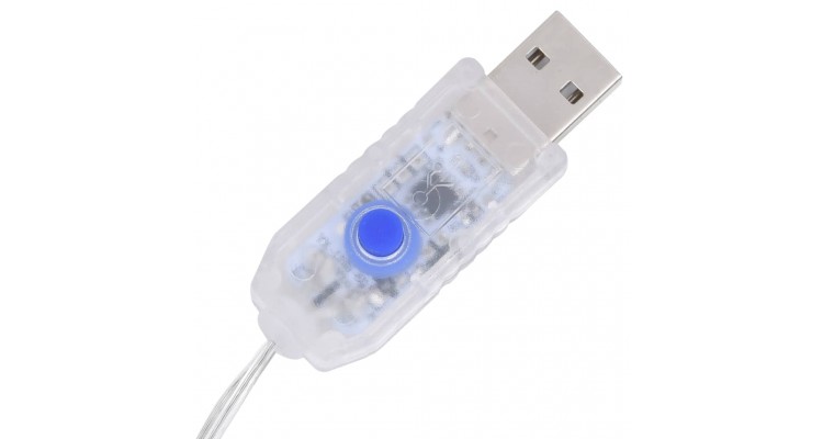 Figurina mos craciun decorativa cu led, 60 cm, tesatura lux