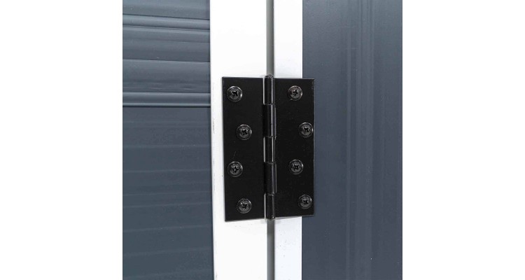 Magazie gradina PVC medie, AVE, lungime 190 latime 280 inaltime 226 , gri, 4.3 metri patrati