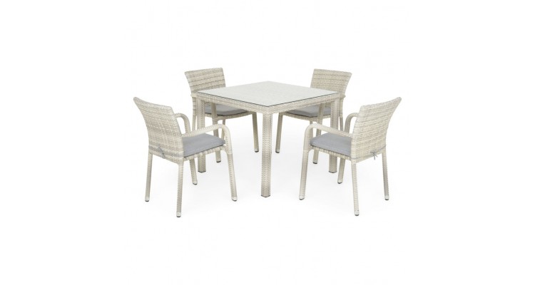 HORECA Set mobilier terasă/grădină, 4 scaune și masă