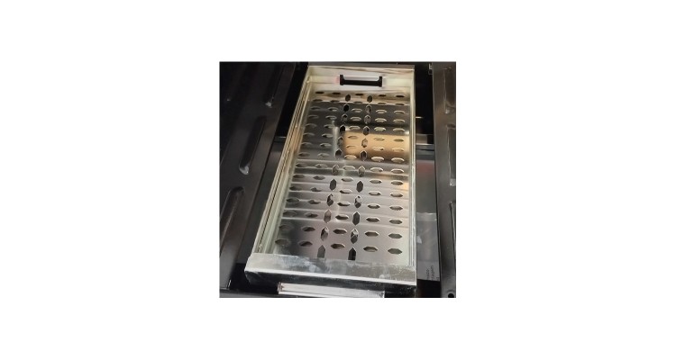 Tava de carbuni 37,4x17x4,5 cm pentru gratar pe gaz Grandhall Elite Pro A06701007T