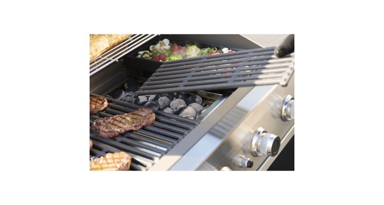 Tava de carbuni 37,4x17x4,5 cm pentru gratar pe gaz Grandhall Elite Pro A06701007T