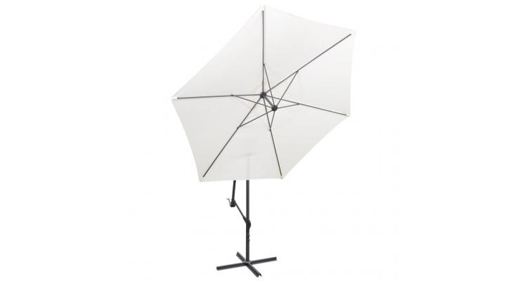 Poze Umbrela de soare 3 m, Alb Nisip