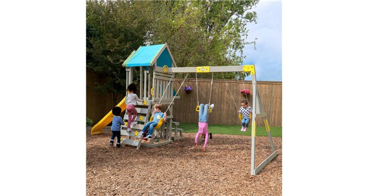 Complex de joaca din lemn de cedru Seacove Deluxe Kidkraft F29075