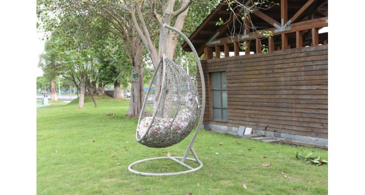 Leagan balansoar suspendat gradina Cocon BOWL L.103 x l 70 x H 122 gri