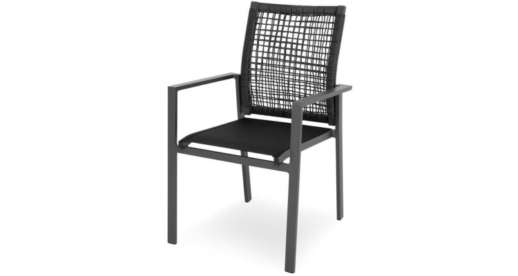 Set mobilier ENCORE/MAURO terasa/gradina, 4 scaune si masa dreptunghiulara