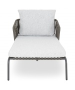 Set mobilier MILANO terasa/gradina, 2 sezlonguri si masuta
