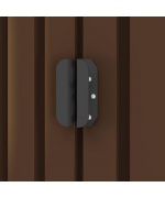 Magazie de gradina, maro, 204 x 132 x 186 cm, otel