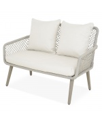 Set mobilier RENNES terasa/gradina, 2 fotolii, canapea si masa