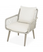 Set mobilier RENNES terasa/gradina, 2 fotolii, canapea si masa