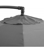 Umbrela rotunda, baza inclusa, D.300 cm gri