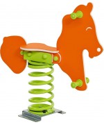 Balansoar pe arcuri HDPE Safari Calut cu prindere pe beton