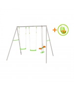 Complex de 3 leagane Paulo pentru 4 copii Complex de 3 leagane Paulo pentru 4 copii