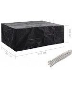 Husa mobilier gradina, 8 ocheti, 242 x 162 x 100 cm