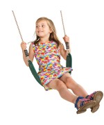 Leagan flexibil pentru copii Wraparound, Verde, cu franghie PP10