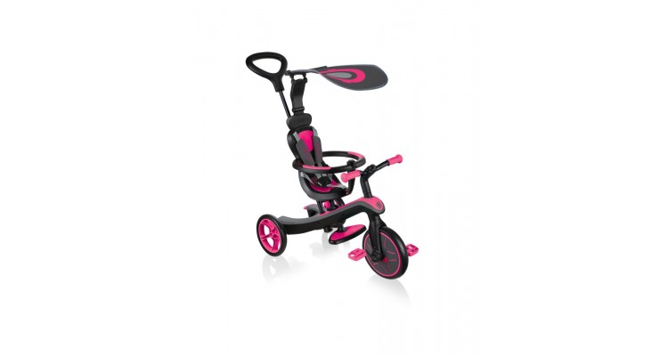 Tricicleta globber explorer 4 in 1 culoare roz