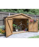 Magazie pentru biciclete, din lemn, Ariane®, 2.4x1.2m, Dunster House