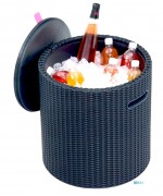 Masuta de bar Cool Stool Antracit cu spatiu depozitare Keter 230905